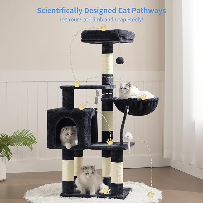 Heybly Cat Tree with Toy, Cat Tower condo - Image 7