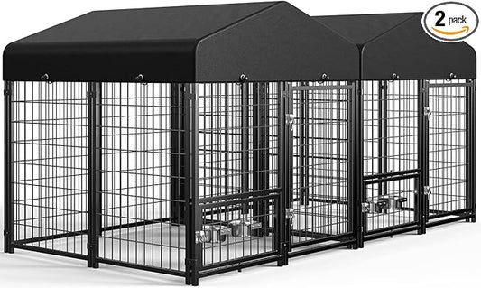 Sino Luban 2PCS Outdoor Dog Kennel Outside Run by SINOLUBAN