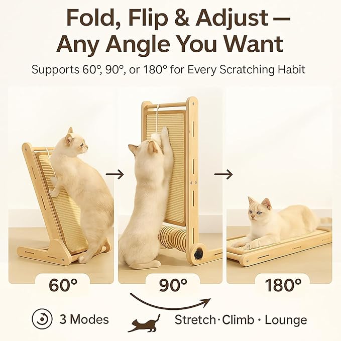 32" Sisal L Shaped Cat Scratch Pad - Image 9