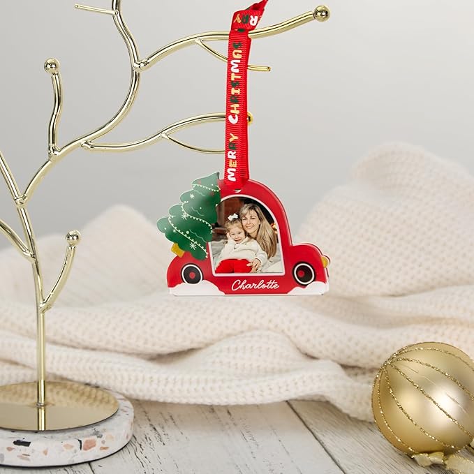 UNIQOOO Santa Claus Christmas Acrylic Picture Frame Ornaments - Image 8