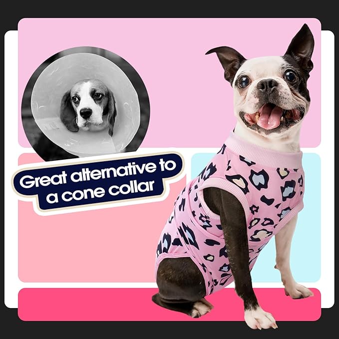 FUAMEY Recovery Suit for Dogs After Surgery, Soft Breathable Dog Bodysuit - Image 4