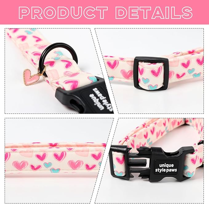Unique Style Paws Valentine Dog Collar Plastic Buckle - Image 3