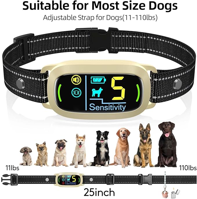 FAFAFROG Dog Bark Collar, Rechargeable Smart Collar, Anti Barking Training - Image 6