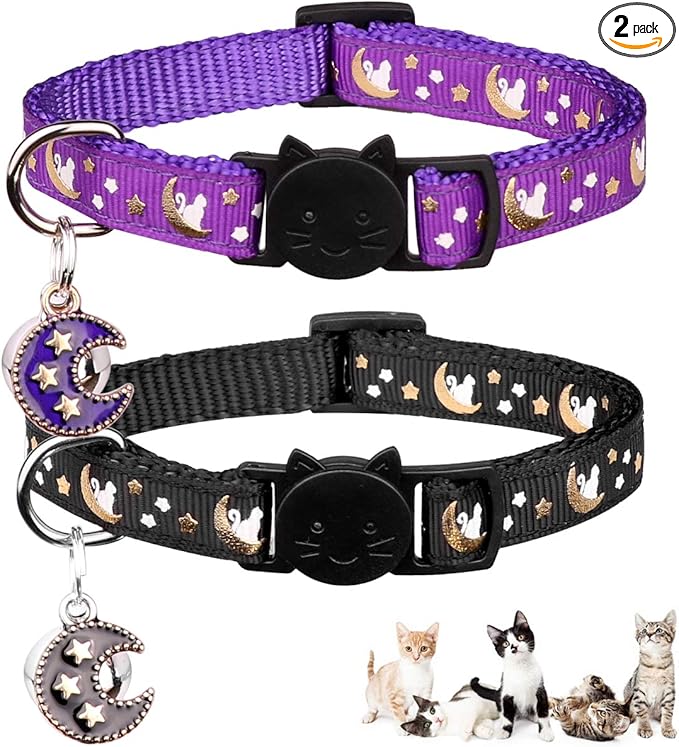2Pcs Breakaway Cats Collars Cat Collars by Baeuppit
