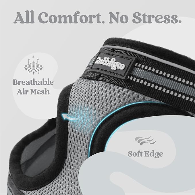 rabbitgoo Cat Harness and Leash, Step-in Escape Proof Kitten Harness Set - Image 7