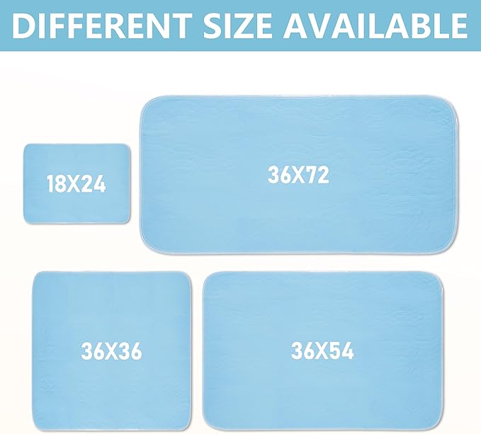DAHAPYBOO Washable Underpads, Heavy Absorbency Reusable - Image 5
