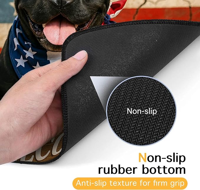 HOMETITUTE Dog Food Mat 4th of July Flag Pet Food Mats Independence Day - Image 7