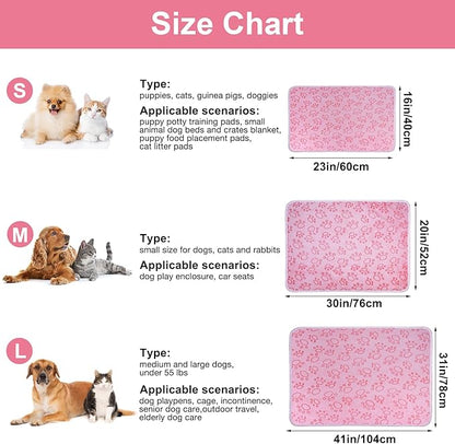 Dono 1 Pack 3 Dog Blankets for Small Dogs, Soft Fluffy Paw Print Pattern Fleece - Image 3