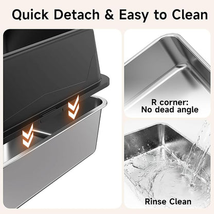 2 Pack XL Stainless Steel Litter Box - Image 5