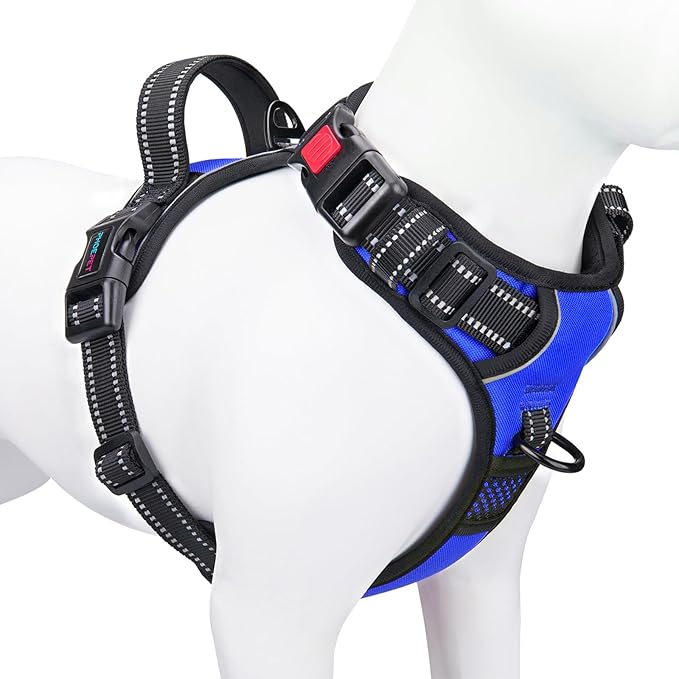 PHOEPET No Pull Dog Harness Medium Reflective Front Clip Vest by PHOEPET