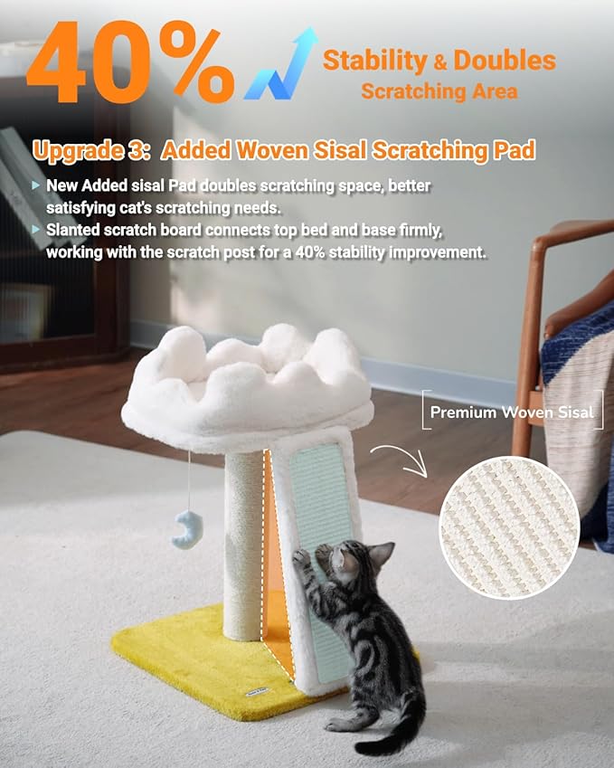 Happi N Pets Cat Tree, Cloud Cat Tower - Image 5