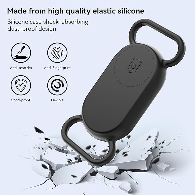 Dog Collar Holder for Galaxy Smarttag2, Waterproof Silicone Case for Pet Cat - Image 6
