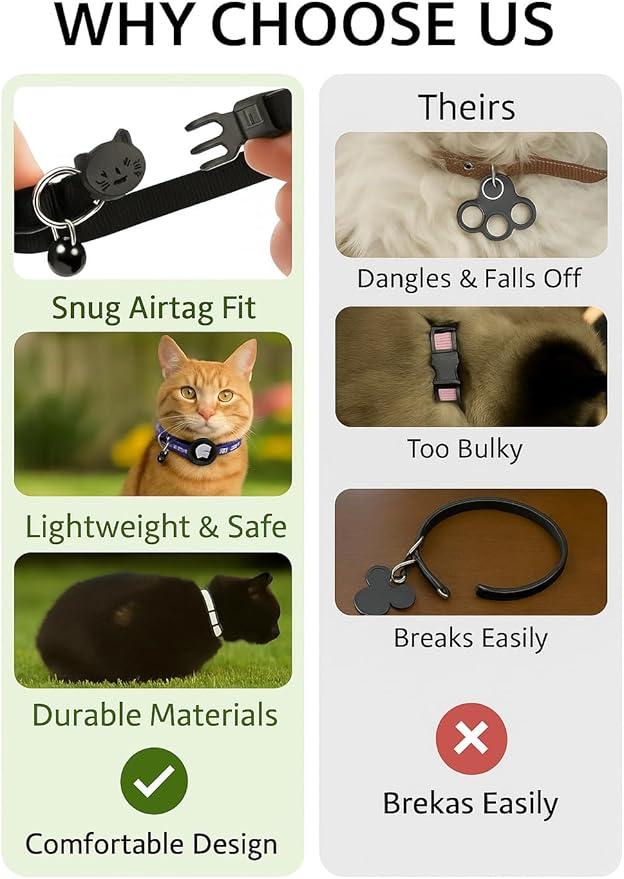 AirTag Cat Collar Breakaway - Image 8