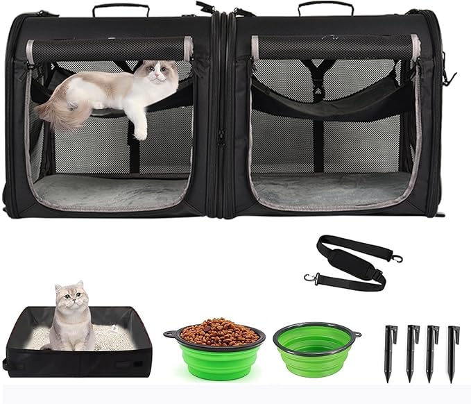 Wakytu Portable 2-in-1 Pet Carrier by Petshome