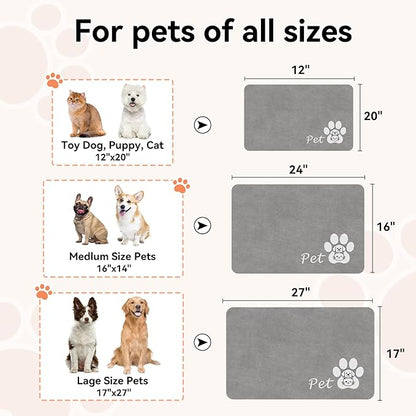 Dog Cat Feeding Mat-Absorbent Pet Bowl Mat - Image 5