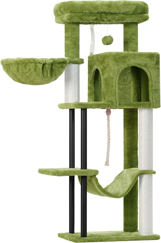 Gitelsnour Cat Tree, Cat Tower for Indoor Cats, 43.3 inch Cat Tree Tower - Image 9