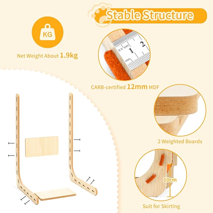 Cat Scratch Pad Felt Cat Scratcher - Image 4
