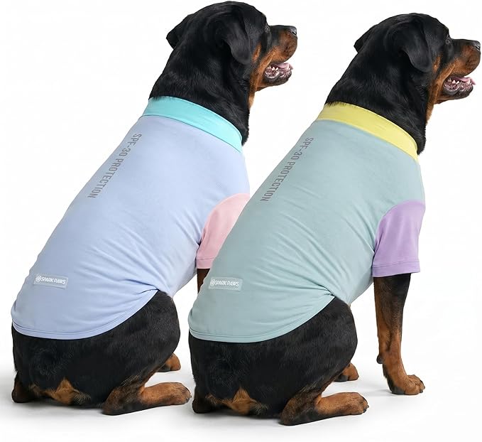 Spark Paws Sunblock Dog T-Shirt, SPF30 Protection, Lightweight Breathable Quick by SparkPaws