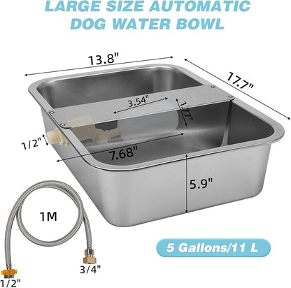 5 Gallon Automatic Dog Water Dispenser, Large Dog Water Bowl Dispenser - Image 2