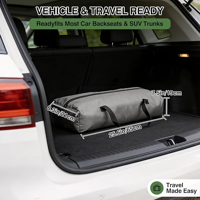 Veraste 33" L x 25" W x 25" H Collapsible Travel Dog Crate, Portable Soft Dog - Image 5