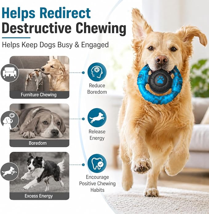 Pamlulu Tough Dog Toys for Aggressive Chewers, Indestructible Dog Toy for Large - Image 6