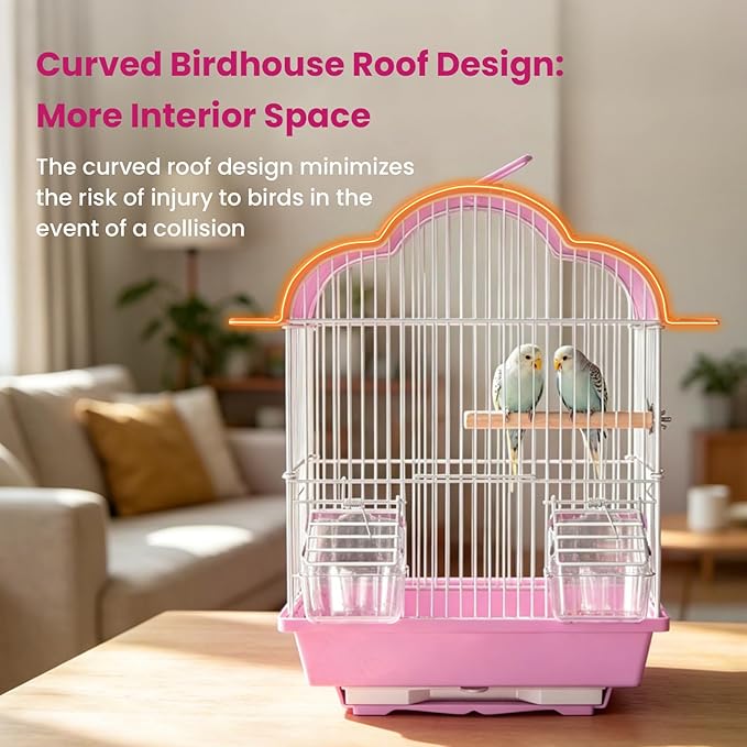 16-inch Small Bird Cage for Home or Travel - Image 6