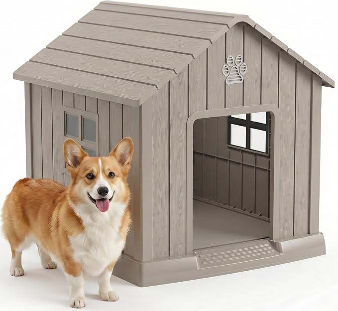 EFU Small Dog House Outdoor Indoor, Waterproof Dog House by EFU
