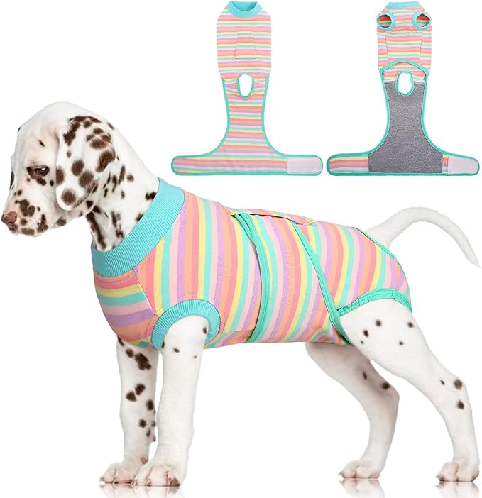FUAMEY Recovery Suit for Dogs After Surgery, Soft Breathable Dog Bodysuit by FUAMEY