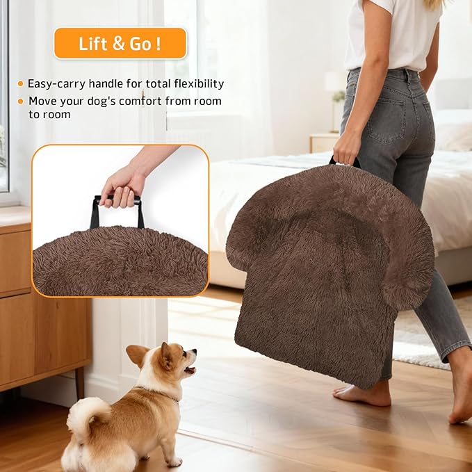 GGIB Calming Dog Bed Fluffy Plush Dog Mat - Image 3