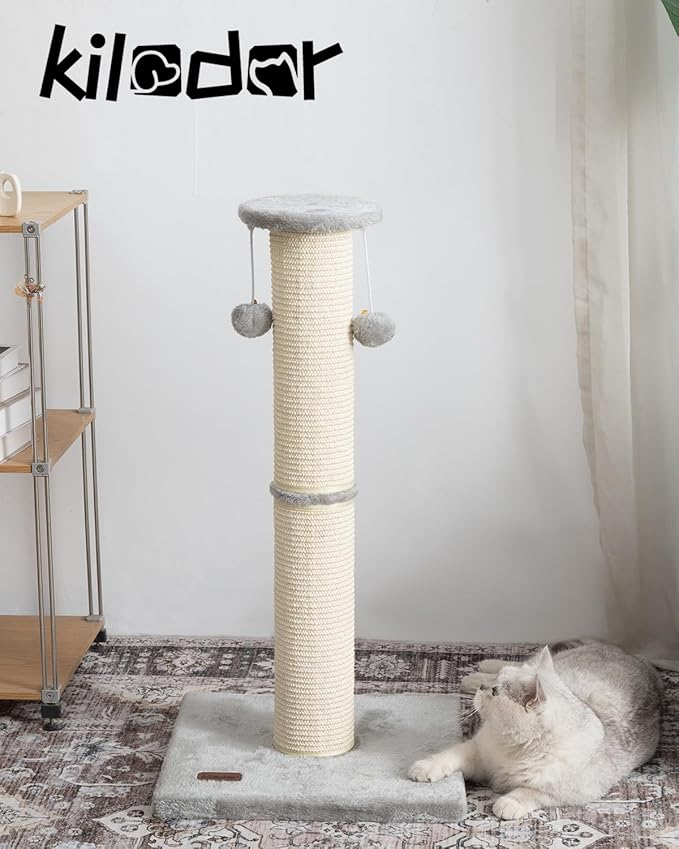 Cat Scratching Post 34 Inches Large Sturdy Cat Post - Image 2