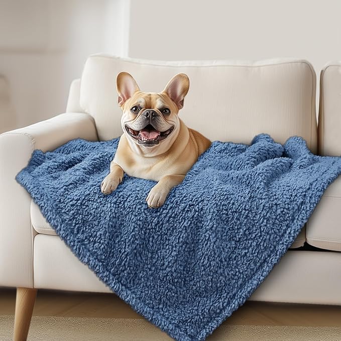 Luciphia Premium Fleece Dog Puppy Blanket Soft Pet Sherpa Calming Cat Blankets by luciphia
