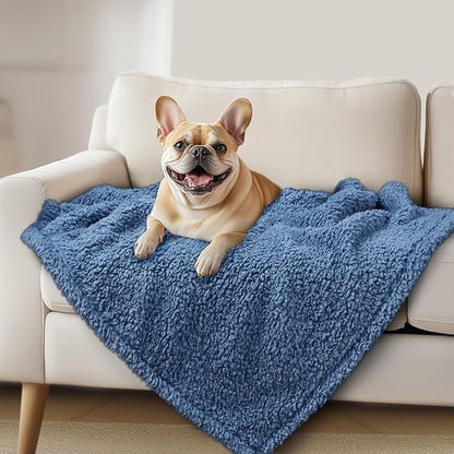 Luciphia Premium Fleece Dog Puppy Blanket Soft Pet Sherpa Calming Cat Blankets by luciphia
