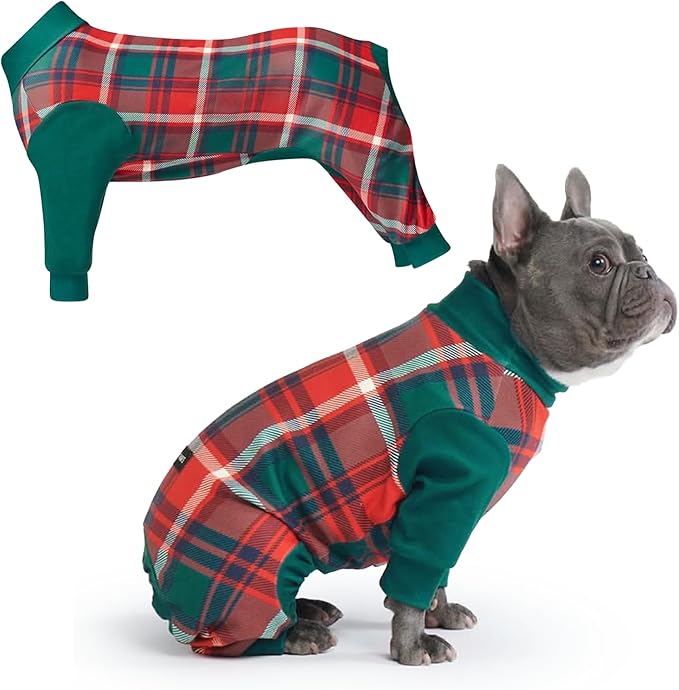 Spark Paws Dog Christmas Pajama, Dog Recovery Suit Male, Ultra-Soft and 4-Way by SparkPaws