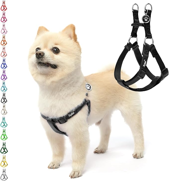 PUPTECK No Pull Dog Harness Soft Adjustable Basic Nylon Step in Puppy Vest by PUPTECK