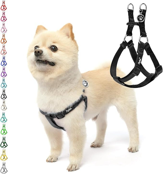 PUPTECK No Pull Dog Harness Soft Adjustable Basic Nylon Step in Puppy Vest by PUPTECK
