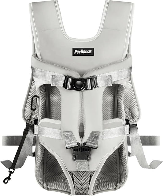 PetBonus Pet Front Dog Carrier Backpacks, Adjustable Pet Backpack, Legs Out by Petbonus