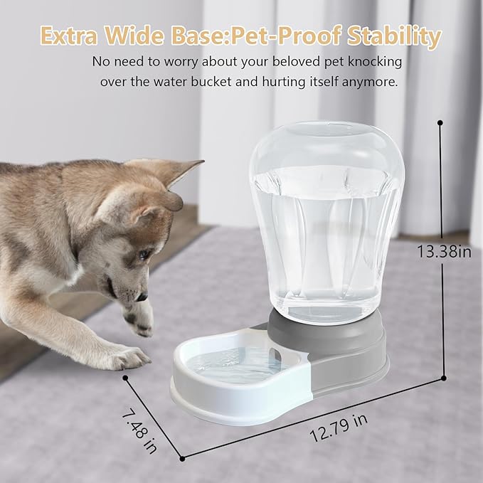 STALTWO 1.6 Gallon Automatic Dog Water Dispenser, Large Capacity Gravity Pet - Image 3