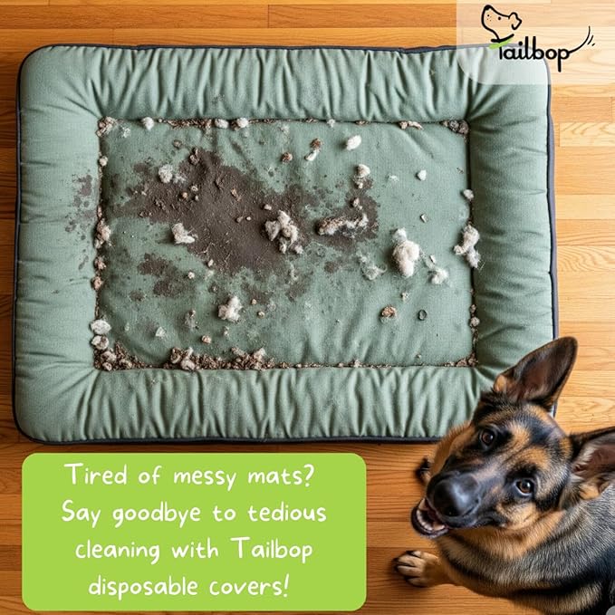Tailbop Disposable Pet Bed Covers, Fits All Dog and Cat Beds or Mats, - Image 8