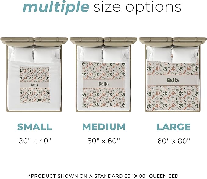 Prints Next Day – Custom 30" x 40" Sherpa Pet Lightweight Blanket Personalized - Image 4