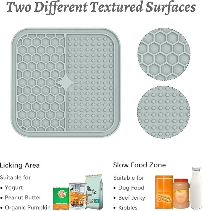 MateeyLife 2PCS Small Lick Mat for Dogs and Cats, Licking Mats for Dog Anxiety - Image 2