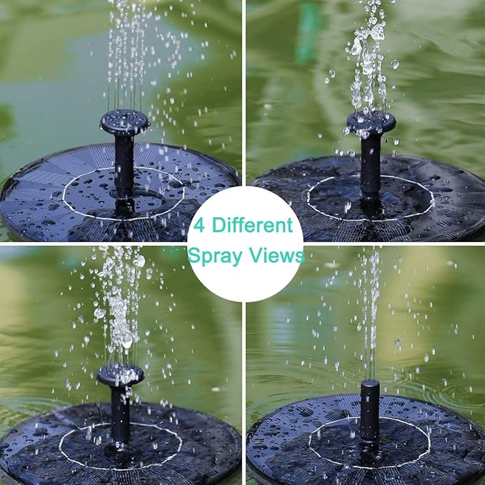 Solar Fountain Water Pump for Bird Bath, New Upgraded Mini Solar Powered - Image 6