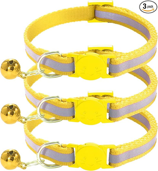 3 Pack Reflective and Breakaway Cat Collars by Unknown