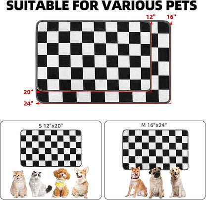 PUPTECK Dog Food Mat, Absorbent Pet Cat Feeding Mat - Image 2