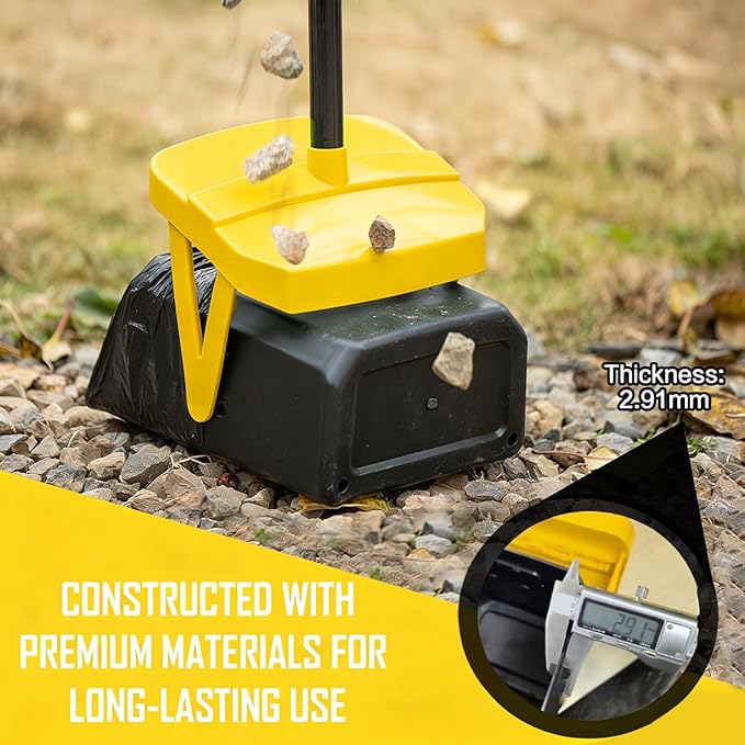 FUSBUNTY Pooper Scooper Swivel Bin & Rake - Image 5