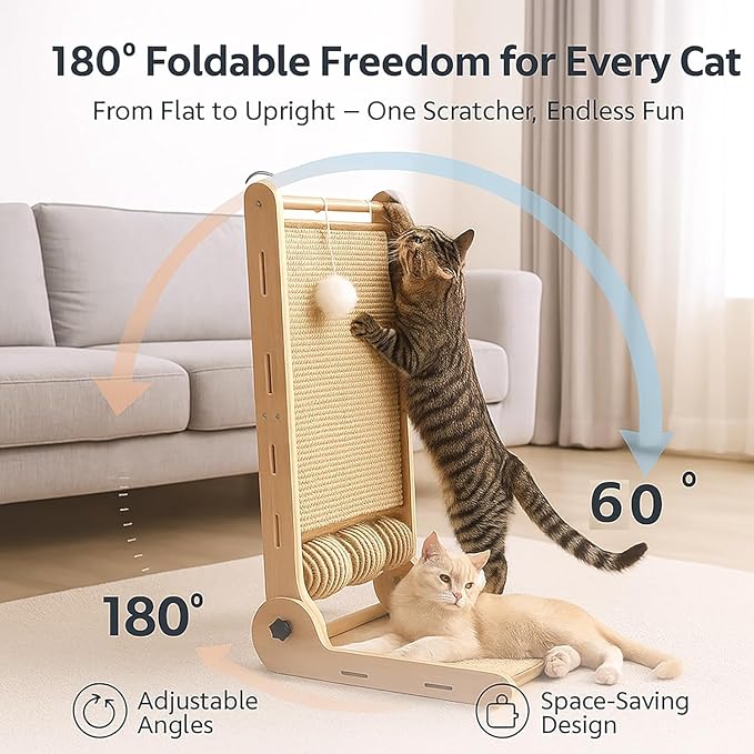 32" Sisal L Shaped Cat Scratch Pad - Image 3
