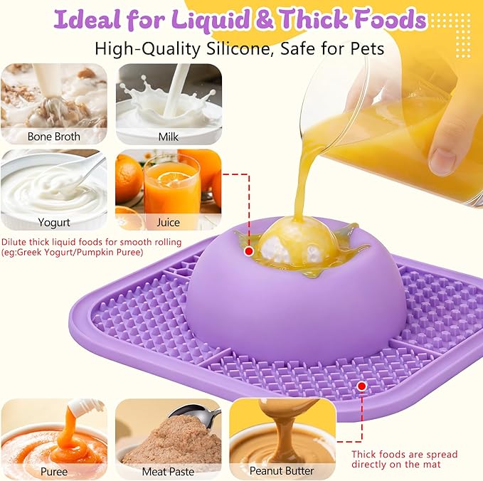 Slow Feeder Dog Bowls & Lick Mat - Image 3