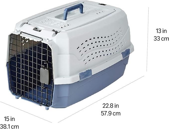 Amazon Basics Sturdy Portable 2-Door Top-Load Hard-Sided Pet Travel Carrier - Image 8