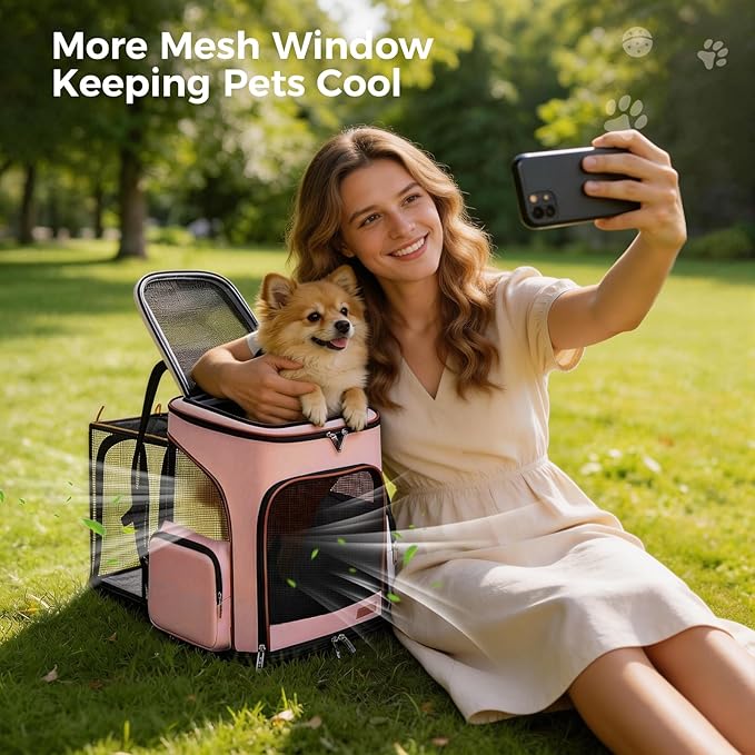 Lekereise Pet Carrier Backpack Expandable Cat Backpack - Image 7