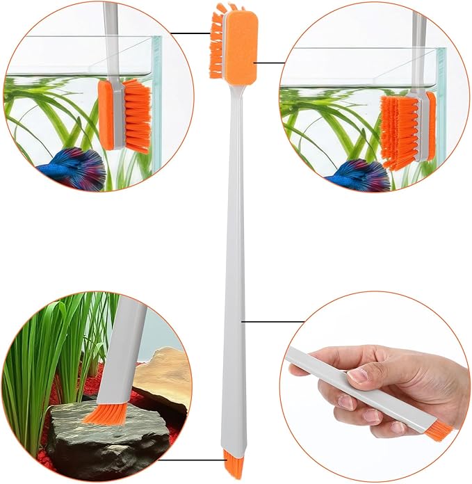 2 Pcs Small Fish Tank Cleaner Brush - Image 7