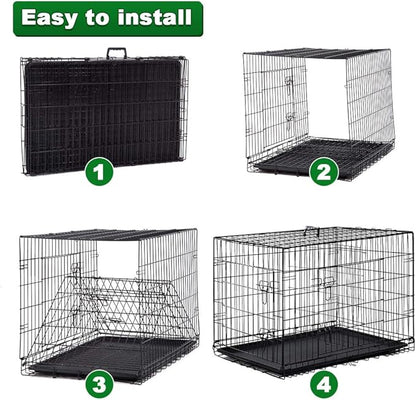 BestPet | Dog Crate | 42" | Black | Foldable Metal Kennel - Image 4